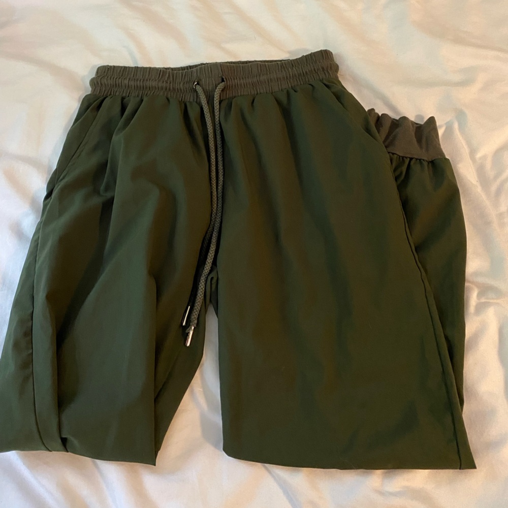 Urban outfitters green out from under pants.